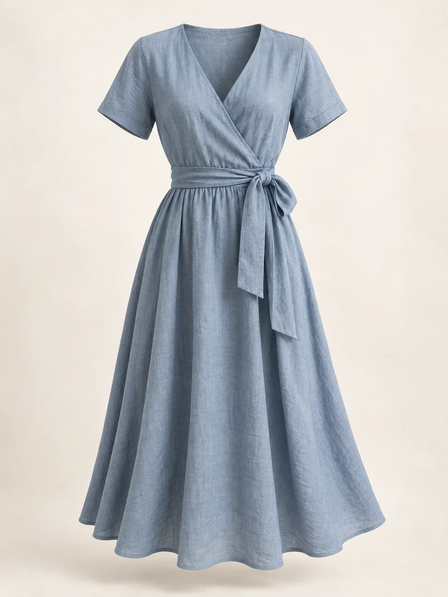 Coastal Linen Dress