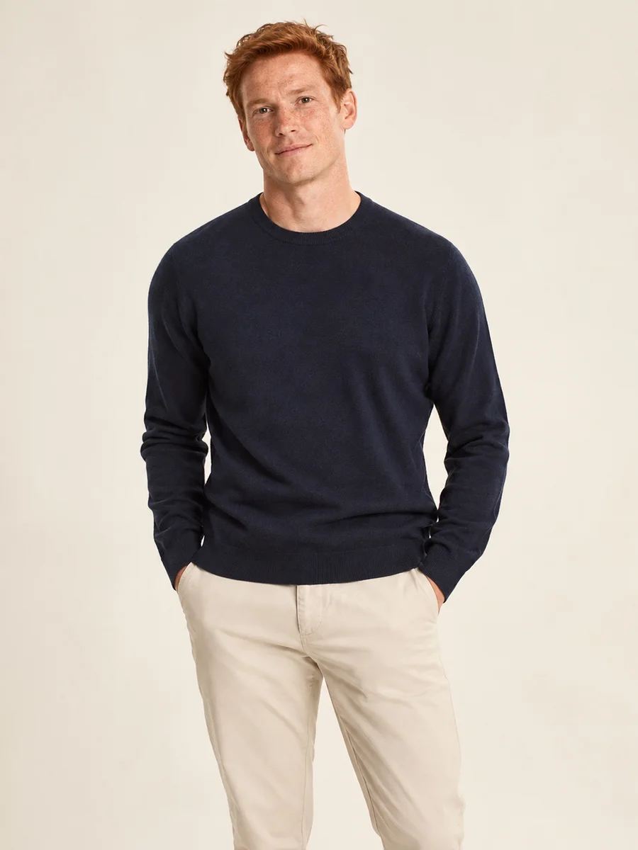 Merino Crewneck Jumper — styled on an adult model