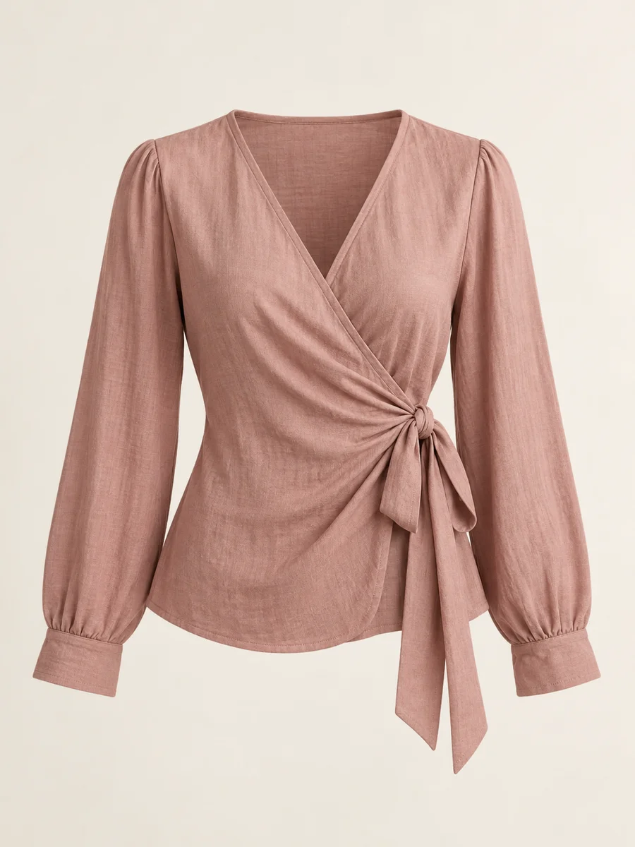 Soft Wrap Blouse